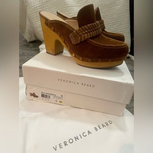 *LIKE NEW* Veronica Beard Delia suede clog - Hazelwood